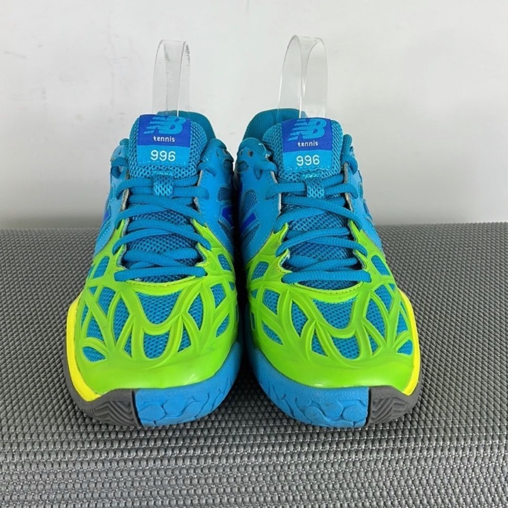 New Balance neon green blue 996 tennis athletic shoes women’s size 7.5